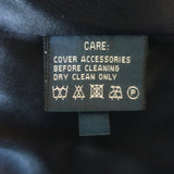 Ralph Lauren Blue Label Contrast-Collar Jacket Navy/Cream Wool Size 8