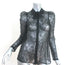 Givenchy Lace Tie-Neck Blouse Black Size 38 Long Sleeve Top