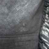 Isabel Marant Etoile Ruffled One Shoulder Mini Dress Teller Black Linen Size 38