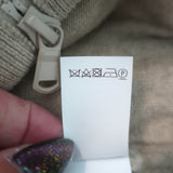 Brunello Cucinelli Striped Mohair Shearling Bomber Jacket Cream/Beige Size Small