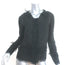 Rochas Jacket Black Lace-Trimmed Crepe Size 38