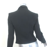 HELMUT Helmut Lang Flash Draped Blazer Black Silk-Blend Size Small
