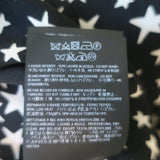 Saint Laurent Star Print Silk Shirt Black/White Size 42 Long Sleeve Blouse