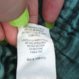 Ulla Johnson Ophelia Peplum Top Teal Striped Cotton Size 0 Long Sleeve Blouse