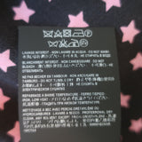 Saint Laurent Star Print Silk Shirt Black/Pink Size 42 Long Sleeve Blouse