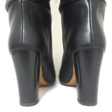 IRO Ruched Leather Knee High Boots Black Size 37