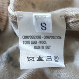 Yves Saint Laurent Top Beige Snakeskin Print Wool Size Small Sleeveless Sweater