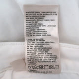 L'Agence Sneeki Low Rise Straight Leg Jeans White Stretch Denim Size 27