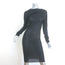 Dries Van Noten Hoan Asymmetric Ruched Dress Black Stretch Jersey Size Medium