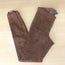 Polo Ralph Lauren Suede Leggings Brown Size Medium Pull-On Skinny Pants