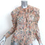 Ulla Johnson Colette Blouse Light Pink Lurex Floral Print Silk Size 0