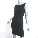 Ralph Lauren Collection Sleeveless Sheath Dress Black Stretch Wool Size 4