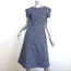 Silvia Tcherassi Azura Floral-Embroidered Dress Blue/Brown Size Extra Small NEW