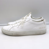 Common Projects Original Achilles Low Top Sneakers White Leather Size 43