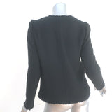 IRO Anglet Tweed Jacket Black Wool-Blend Size 36