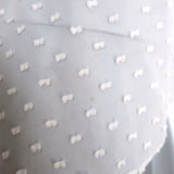 Ulla Johnson Reine Tassel Top Ivory Swiss Dot Chiffon Size 6 Cap Sleeve Blouse