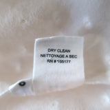 Ulla Johnson Reine Tassel Top Ivory Swiss Dot Chiffon Size 6 Cap Sleeve Blouse