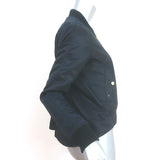 Veronica Beard Flight Jacket Black Nylon Size 0