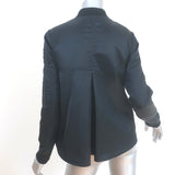 Veronica Beard Flight Jacket Black Nylon Size 0