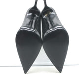 Stella McCartney Perforated Logo Pumps Black Faux Leather Size 38 NEW