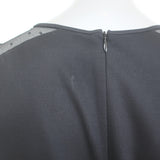 RED Valentino Point d'Esprit Yoke Bow Mini DressBlack Stretch Jersey Size Large