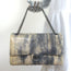Chanel 2.55 Reissue 226 Double Flap Shoulder Bag Beige/Gray Snakeskin