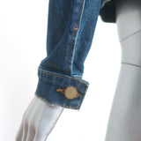 FRAME Denim Jacket Moore Gate Dark Blue Stretch Cotton Size Small