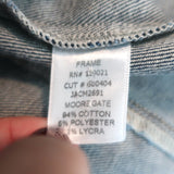 FRAME Denim Jacket Moore Gate Dark Blue Stretch Cotton Size Small
