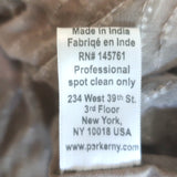 Parker Sequined Chiffon Blouse Taupe Silk Size Small Short Sleeve Top