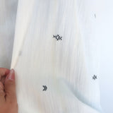 Isabel Marant Etoile Melina Peasant Blouse Cream Embroidered Cotton Size 34