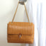 Victoria Beckham Quinton Chain Strap Shoulder Bag Pumpkin Quilted Leather
