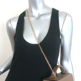 Hermes Cinhetic Boxy Top Handle Bag Etoupe Epsom Leather Chain Strap Crossbody