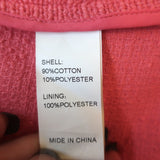 L'Agence Keaton Fringe Tweed Jacket Coral Pink Cotton-Blend Size 2