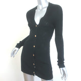 L'Agence Millie Cardigan Black Chevron Knit Size Small V-Neck Sweater