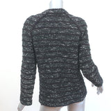 Isabel Marant Etoile Striped Boucle Jacket Iona Black/Purple Wool-Blend Size 40
