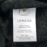 Lemaire Abiti Buttoned-Front Midi Dress Charcoal Wool-Blend Size Medium