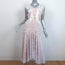 Alexis Cutout Midi Dress Aldridge Ivory Ruffled Lace Size Medium