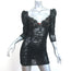 For Love & Lemons Ruched Lace Bustier Mini Dress Black Sz Extra Extra Small NEW