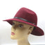 ANINE BING Wool Felt Fedora Hat Burgundy