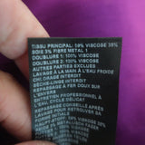 Ba&sh Cycy Metallic-Flecked Mini Dress Purple Printed Chiffon Size Small NEW