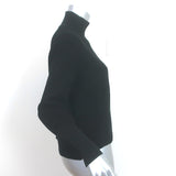 FRAME Chenille Turtleneck Sweater Black Knit Size Extra Small