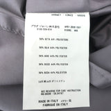 Prada Pleated Skirt Gray Embossed Silk-Blend Size 38