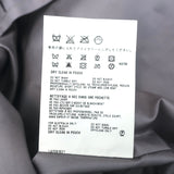 Prada Pleated Skirt Gray Embossed Silk-Blend Size 38