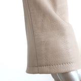 IRO Ashville Leather Moto Jacket Taupe Size 40