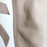 IRO Ashville Leather Moto Jacket Taupe Size 40