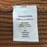 Veronica Beard JEANS Parula Tie Dye Puff Sleeve Cardigan Navy/Tan Size Medium