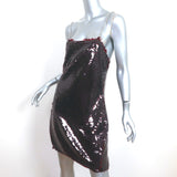 The Attico Fujiko Sequined Mini Dress Cherry Red Size 44 NEW