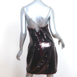 The Attico Fujiko Sequined Mini Dress Cherry Red Size 44 NEW