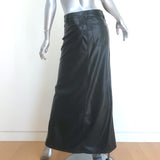 Alice + Olivia Rye Vegan Leather Maxi Skirt Black Size 4 NEW