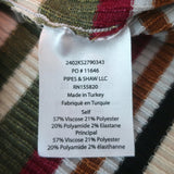 Veronica Beard Kavya Striped Short Sleeve Ribbed Sweater Multi Size Small NEW